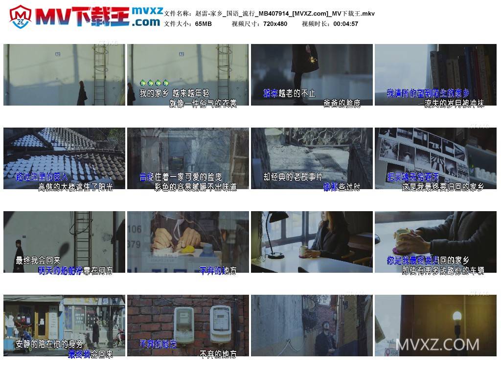 赵雷-家乡_国语_流行_MB407914